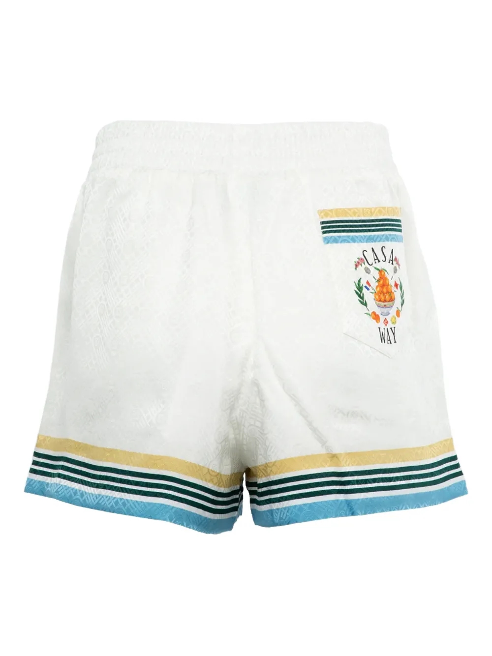 Casablanca striped-trim shorts front view